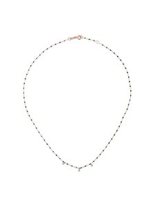 Gigi Clozeau collier en or rose 18ct et diamants - Noir