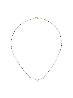 Gigi Clozeau collier en or rose 18ct et diamants - Noir