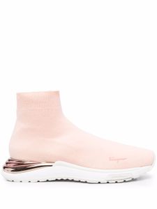 Ferragamo Sneakers met logo - Roze