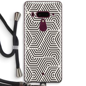 Magic pattern: HTC U12+ Transparant Hoesje met koord