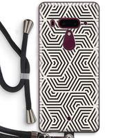 Magic pattern: HTC U12+ Transparant Hoesje met koord