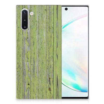 Samsung Galaxy Note 10 | Bumper Hoesje | Green Wood