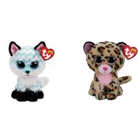 Ty - Knuffel - Beanie Boo's - Atlas Fox & Livvie Leopard - thumbnail