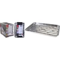 BBQ Aluminium Grillschalen Set 4 Stuks - thumbnail