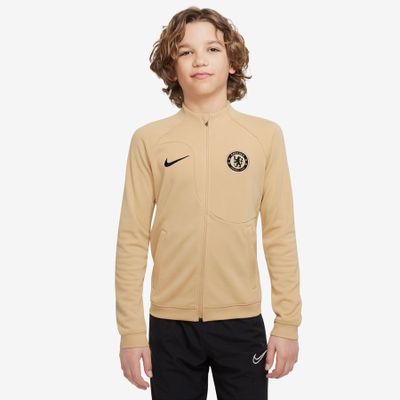 Chelsea Trainingsjas Academy Pro Anthem - Bruin/Zwart Kids Chelsea Trainingsjas Academy Pro Anthem - Bruin/Zwart Kids