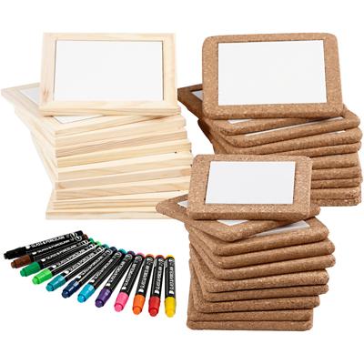 Groepsset Onderzetters beschilderen, standaardkleuren, extra kleuren, 30 stuk, 1 set