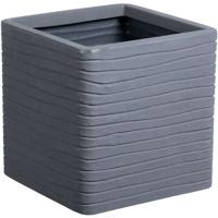 Bloempot - STRATA - Vierkant - Banbury - Ø 30,5 cm x 30 cm H - Grafietkleur