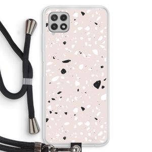 Terrazzo N°20: Samsung Galaxy A22 4G Transparant Hoesje met koord