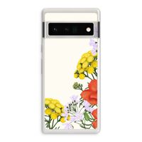 Wilde bloemen: Google Pixel 6 Pro Transparant Hoesje