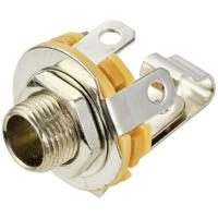 TRU COMPONENTS TC-10336004 Jackplug 6.35 mm Bus, inbouw verticaal Aantal polen: 2 1 stuk(s)