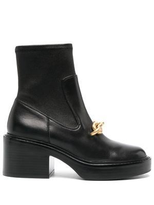 Coach bottines à détail de chaîne 75 mm - Noir