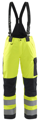 Blåkläder Dames Winterwerkbroek High-Vis 78851977 | High-Vis Geel/Zwart | Maat 44 - 7330509551196