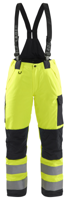 Blåkläder Dames Winterwerkbroek High-Vis 78851977 | High-Vis Geel/Zwart | Maat 34 - 7330509551141