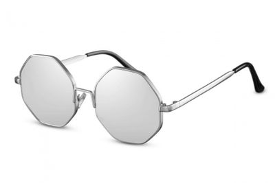 CWI zonnebril dames rond cat.3 zilver/grijs (CWI1529) CWI zonnebril dames rond cat.3 zilver/grijs (CWI1529)