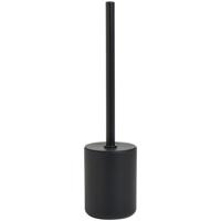 Leen Bakker - Toiletborstelhouder Basic - Polyresin - Zwart - 9.6x9.6x39.4 Cm