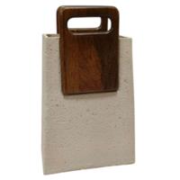 Vaas Home ESPRIT Bruin Beige Mangohout Papier-maché