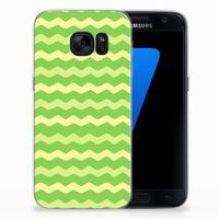 Samsung Galaxy S7 TPU bumper Waves Green