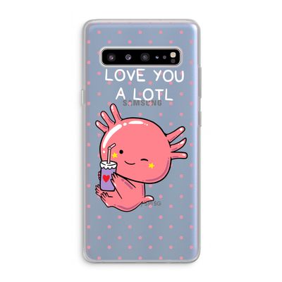 Love You A Lotl: Samsung Galaxy S10 5G Transparant Hoesje