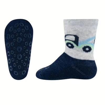 Ewers antislip sokken Krabbelfix Abschleppwagen Navy-19-22