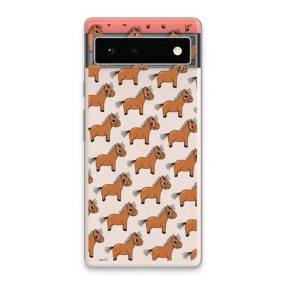 Pony: Google Pixel 6 Transparant Hoesje