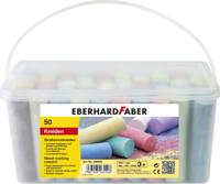 Eberhard Faber ef-526550 stoepkrijt emmer met 50 krijtjes - thumbnail