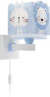 Dalber Kinderkamer wandlampBaby Jungle soft blauw - 63119T