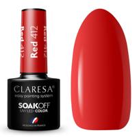 Claresa uv/led gellak 5ml red 412 take me to the river