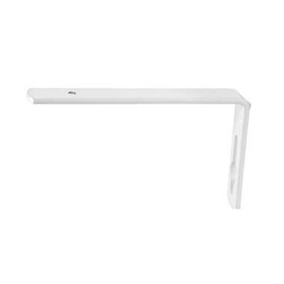 Wandsteunen 10cm, 2 stuks Plus rail - wit - Leen Bakker
