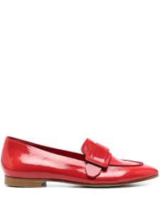 Del Carlo patent-finish calf-leather loafers - Rouge