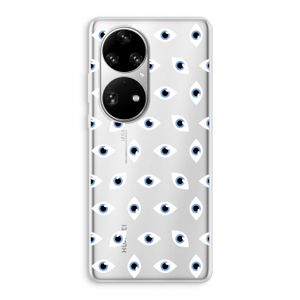 Eyes pattern: Huawei P50 Pro Transparant Hoesje