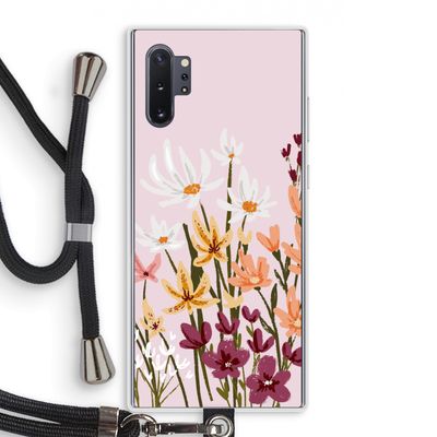 Painted wildflowers: Samsung Galaxy Note 10 Plus Transparant Hoesje met koord
