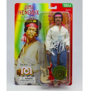 Jimi Hendrix: Flocked 8 inch Actie Figuur