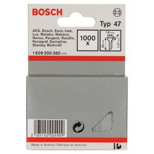 Spijker type 47, 1,8 x 1,27 x 28 mm 1000 stuk(s) Bosch Accessories 1609200380