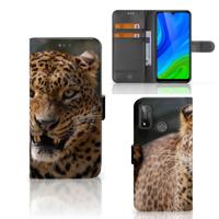 Huawei P Smart 2020 | Telefoonhoesje | Met pasjeshouder | Luipaard