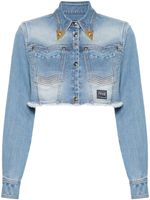 Versace Jeans Couture veste courte en jean - Bleu