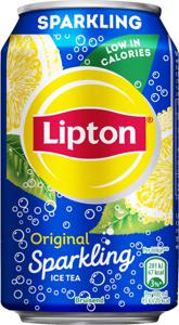 Lipton Ice Tea Sparkling, blik van 33 cl, pak van 24 stuks