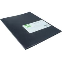 Q-CONNECT showalbum personaliseerbaar A4 100 tassen zwart