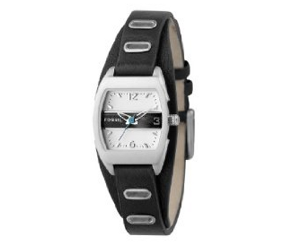 Fossil horlogeband JR9466 Leder Zwart 12mm + zwart stiksel