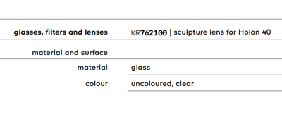 Kreon - Sculpture lens for Holon 40