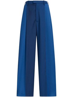 Marni Broek met krijtstreep - Blauw