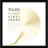 Vinyl lp platen wissellijst - frame lijst voor inlijsten LP vinyl elpee platen - hout - thumbnail