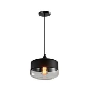 QUVIO Hanglamp glas zwart - QUV5101L-BLACK