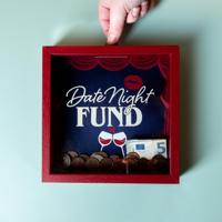 Houten Spaarpot - Date Night Fund