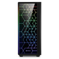 Sharkoon RGB LIT 100 Midi-tower PC-behuizing Zwart - thumbnail