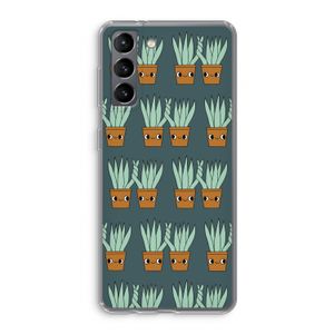 Sansevieria: Samsung Galaxy S21 Transparant Hoesje