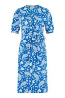 Kee Paisley dress - cobalt/offwhite - 07165
