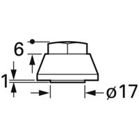 FTCAP HM 8 Kunststof dopmoer Schroefaansluiting (Ø) 25 mm 1 stuk(s)