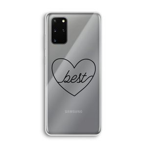 Best heart black: Samsung Galaxy S20 Plus Transparant Hoesje