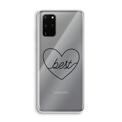 Best heart black: Samsung Galaxy S20 Plus Transparant Hoesje