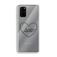 Best heart black: Samsung Galaxy S20 Plus Transparant Hoesje